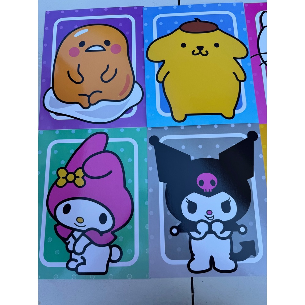 Mol and Ali Sanrio Hello Kitty My Melody Kuromi Anime Art Prints Set of 6